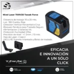 Nivel Laser 20 Mts. 180° Lineas Cruz Autonivelante Tawak - Image 6