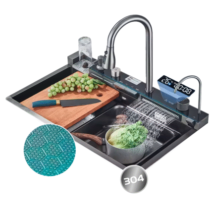 Bacha Cocina Smart Led Inteligente 80cm Tawak Inoxidable 304