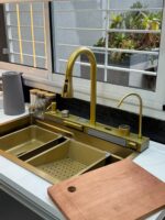 Bacha Cocina Smart Led Inteligente 80cm Tawak Inoxidable 304 Dorado - Image 2