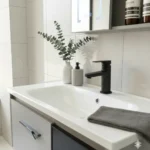 Combo Mueble Vanitory Baño 80 Cm Aluminio Espejo Led Tawak02 - Image 4