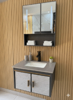 Combo Mueble Vanitory Baño 60 Cm Aluminio Espejo Led Tawak04 - Imagen 8