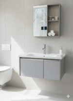 Combo Mueble Vanitory Baño 80 Cm Aluminio Espejo Led Tawak01 - Image 7