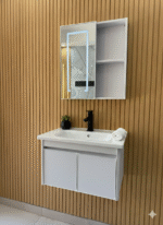 Combo Mueble Vanitory Baño 60 Cm Aluminio Espejo Led Tawak03 - Image 6