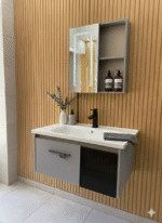 Combo Mueble Vanitory Baño 80 Cm Aluminio Espejo Led Tawak02 - Image 10