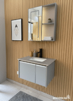 Combo Mueble Vanitory Baño 60 Cm Aluminio Espejo Led Tawak01 - Image 6