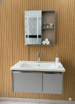 Combo Mueble Vanitory Baño 80 Cm Aluminio Espejo Led Tawak01 - Image 6