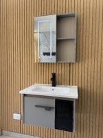 Combo Mueble Vanitory Baño 60 Cm Aluminio Espejo Led Tawak02 - Image 3