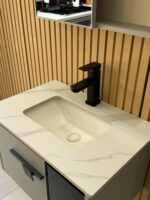 Combo Mueble Vanitory Baño 60 Cm Aluminio Espejo Led Tawak02 - Image 4