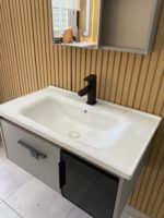 Combo Mueble Vanitory Baño 80 Cm Aluminio Espejo Led Tawak02 - Image 7