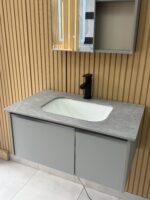 Combo Mueble Vanitory Baño 80 Cm Aluminio Espejo Led Tawak01 - Image 4