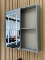 Combo Mueble Vanitory Baño 80 Cm Aluminio Espejo Led Tawak01 - Image 5