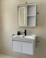 Combo Mueble Vanitory Baño 60 Cm Aluminio Espejo Led Tawak03 - Image 3