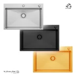 Bacha Pileta Cocina 75cm Acero Inox 304 Pulido Delta Tawak - Image 7