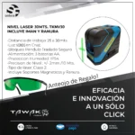 Nivel Laser 30 M Luz Verde Iman Autonivelante Tknv30g Tawak - Image 7