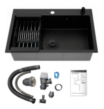 Bacha Pileta Cocina 75cm Acero Inox 304 Pulido Delta Tawak