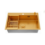 Bacha Pileta Cocina 75cm Acero Inox 304 Pulido Delta Tawak - Image 2