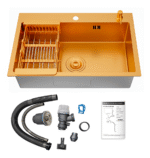 Bacha Pileta Cocina 75cm Acero Inox 304 Pulido Delta Tawak