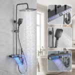 Columna Ducha Inteligente Smart Led Inoxidable Genova Tawak