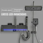 Columna Ducha Inteligente Smart Led Inoxidable Genova Tawak - Image 8