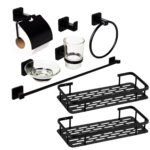 Combo Set de Accesorios AC11Black+ 2 Estantes